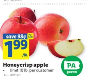 Lidl Honeycrisp apple offer