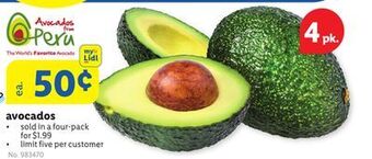 Lidl Avocados offer