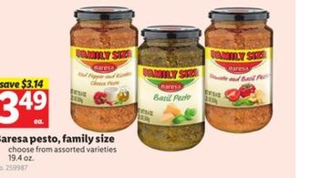Lidl Baresa pesto, family size offer