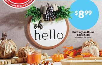 Aldi Huntington home circle sign offer