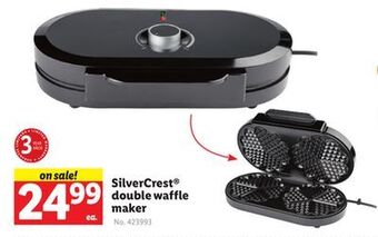 Lidl Silvercrest® double waffle maker offer