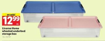 Lidl Livarno home wheeled underbed storage box offer