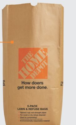 The Home Depot 5-pack 30-gallon lawn & refuse bags offer