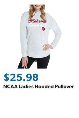 Sam's Club Ncaa ladies hooded pullover offer
