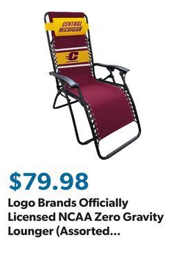 Sam's Club Logo brands officially licensed ncaa zero gravity lounger (assorted teams) offer