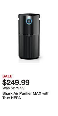 Kohl's Shark air purifier max with true hepa offer