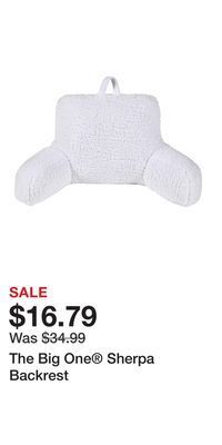 Kohl's The big one® sherpa backrest offer