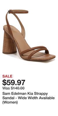 Nordstrom Sam edelman kia strappy sandal - wide width available (women) offer