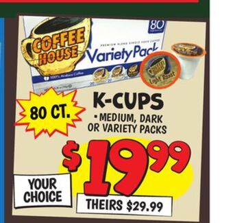 Ollie's Coffee house k-cups offer