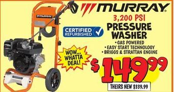 Ollie's Murray® pressure washer offer