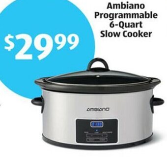 Aldi Ambiano Programmable 6-Quart Slow Cooker offer
