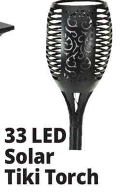 Ocean State Job Lot Led solar powered flickering flame tiki torch light offer