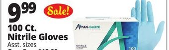 Ocean State Job Lot 100 ct. nitrile gloves offer