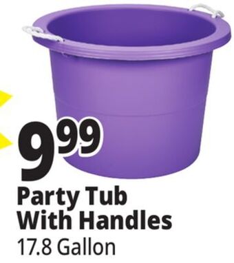 Ocean State Job Lot Party tub with handles offer