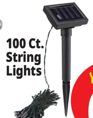 Ocean State Job Lot Solar led string lights, 39' offer