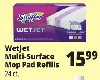 Ocean State Job Lot Wetjet multi-surface mop pad refills offer