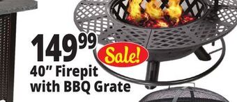 Ocean State Job Lot 40 firepit with bbq grate offer