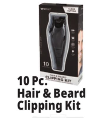 Ocean State Job Lot 10 pc. hair & beard clipping kit offer
