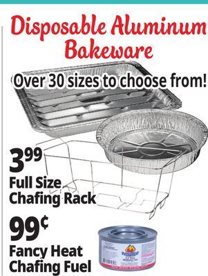 Ocean State Job Lot Disposable aluminum pans offer
