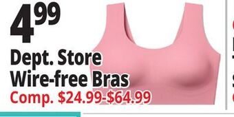 Ocean State Job Lot Dept. store wire-free bras offer