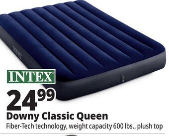 Ocean State Job Lot Intex queen dura-beam classic downy air mattress offer