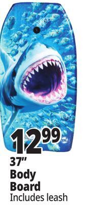 Ocean State Job Lot Big lizard 37 bodyboard offer