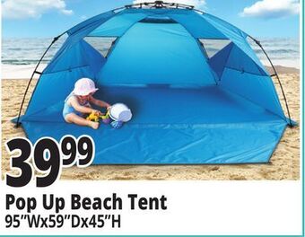 Ocean State Job Lot Instant pop-up beach tent offer