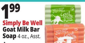 Ocean State Job Lot Simply be well goat milk bar soap offer