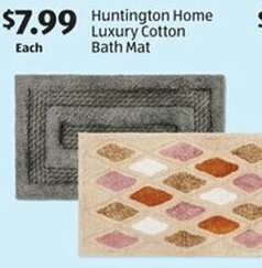 Aldi Huntington Home Luxury Cotton Bath Mat offer