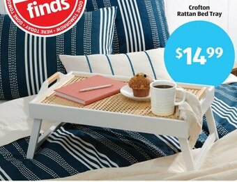 Aldi Crofton Rattan Bed Tray offer