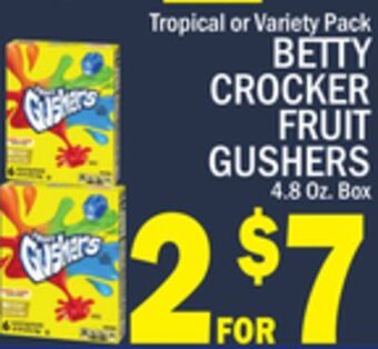 C Town Betty crocker fruit gushers offer