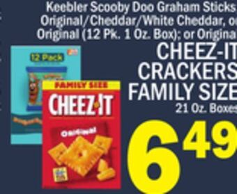 C Town Cheez-it crackers family size 21 oz. boxes offer