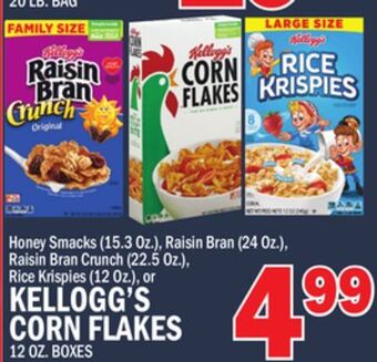 C Town Kellogg's corn flakes 12 oz. boxes offer