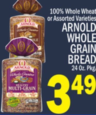 C Town Arnold whole grain bread offer