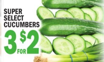 C Town Super select cucumbers offer
