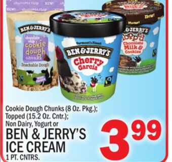 C Town Ben & jerry's ice cream 1 pt. cntrs offer