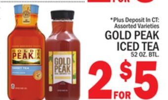 C Town Gold peak iced tea offer