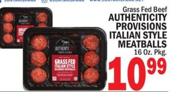 C Town Authenticity provisions italian style meatballs offer