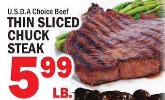 C Town Thin sliced chuck steak offer