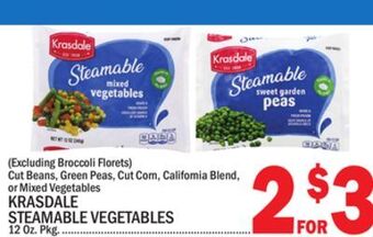 C Town Krasdale steamable vegetables offer
