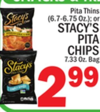 C Town Stacy's pita chips 7.33 oz. bag offer