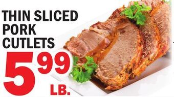 C Town Thin sliced pork cutlets offer