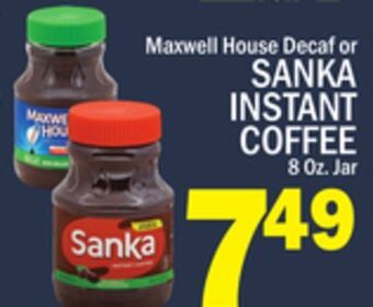 C Town Sanka instant coffee offer