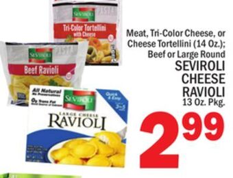 C Town Seviroli cheese ravioli 13 oz. pkg offer