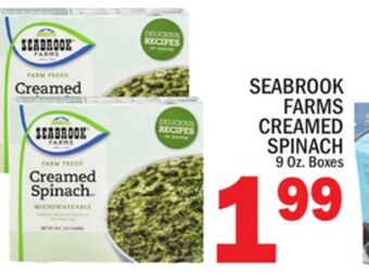 C Town Seabrook farms creamed spinach offer