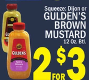 C Town Gulden's brown mustard offer
