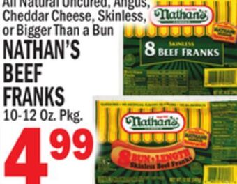 C Town Nathan's beef franks offer