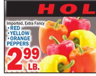 C Town • red • yellow • orange peppers offer