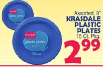 Bravo Supermarkets Krasdale plastic plates offer