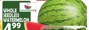 Bravo Supermarkets Whole seedless watermelon offer
